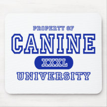 Université canine tapis de souris