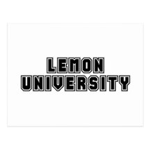 Université de citron cartes postales
