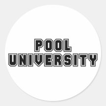 Université de piscine autocollant