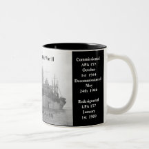 USS Napa (APA/LPA 157) Tasse À Café