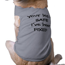 Uw been is VEILIG ik is BEVESTIGD Honden Kleertjes