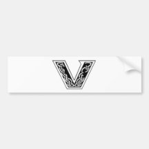 V AUTOCOLLANTS POUR VOITURE