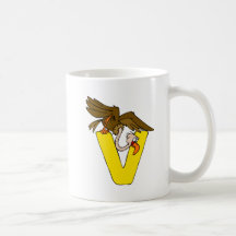 V est pour le vautour tasse à café