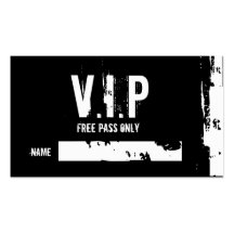 V.I.P, I, I, PASSAGE LIBRE SEULEMENT, NOM, _, _ CARTES DE VISITE PROFESSIONNELLES