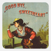 Vaarwel Liefje Vierkante Sticker