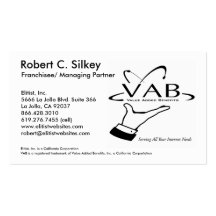 VAB - Franchisee/Leidende Partner Visitekaart Sjablonen