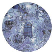 Vacances bleues Trio3 Assiettes Pour Soirée