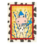 Vache - fête de remise des diplômes cartons d'invitation personnalisés