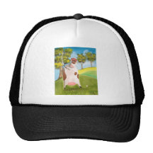 VACHE JOUANTE AU GOLF CASQUETTES DE CAMIONNEUR