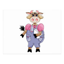 Vache mignonne cartes postales