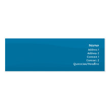Vague bleue - maigre cartes de visite professionnelles