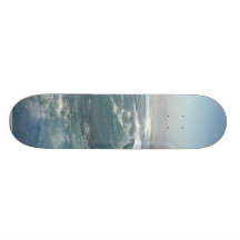 Vagues de plage d'océan de crique de La Jolla Plateaux De Skateboards
