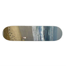 Vagues de sable de plage d'océan de crique de La J Planches À Roulettes Customisées