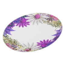 Vaisselle élégante de mariage rose assiette pour soirée
