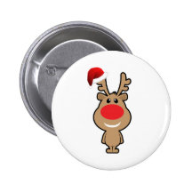 Vakantie van grappige santa van Kerstmis Speld Buttons