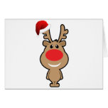 Vakantie van grappige santa van Kerstmis Kaart