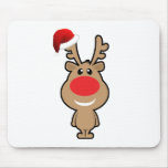 Vakantie van grappige santa van Kerstmis Muismatten