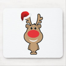 Vakantie van grappige santa van Kerstmis Muismatten