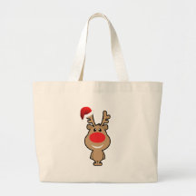 Vakantie van grappige santa van Kerstmis Tas