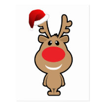 Vakantie van grappige santa van Kerstmis Wenskaart