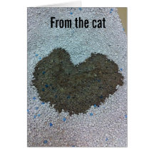 Valentine du chat cartes