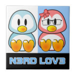 Valentine nerd : Le geek Leet d'ordinateur parlent Carreau