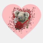 Valentines - clé à mon coeur - ours de koala adhésif