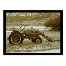 Vallée antique de Carmel de tracteur, carte postal