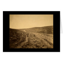 Vallée de l'ombre de la mort 1855 carte de vœux