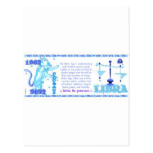 Valxart 1962 2022 Balances de zodiaque de WaterTig Carte Postale