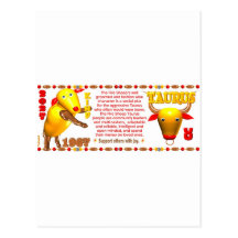 Valxart 1967 Taureau de zodiaque de 2027 moutons d Cartes Postales