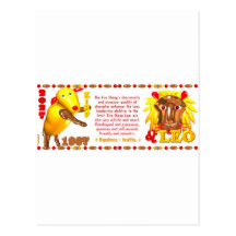 Valxart 1967 zodiaque Lion de 2027 moutons du feu Cartes Postales