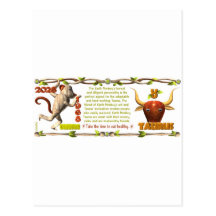 Valxart 1968 2028 Taureaux de zodiaque d'EarthMonk Carte Postale