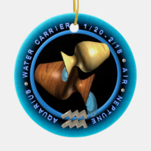 Valxart 1968 2028 Verseaux de zodiaque d'EarthMonk Ornements