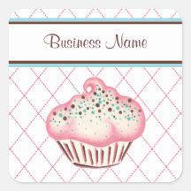 Van Bedrijfs cupcake Stickers