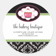 Van de Bedrijfs boutique van de bakkerij Stickers