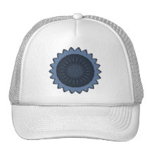 Van de "blauwe Zonnebloem" het VectorArt. Petten Met Netje