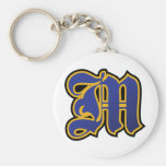 Van de brief het "M" Symbool Sleutelhangers