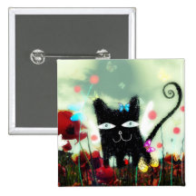 Van de de kattenpapaver van de engel tengere lomog button