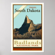 Van de Zuid- reis Dakota Print