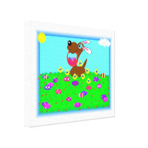 Van een hond Pasen Canvas Prints