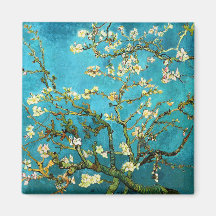 Van Gogh Blossoming het Fijne Art. van de Amandel  Magneten