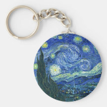 ~ Van Gogh de nuit étoilée Porte-clef