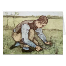 Van Gogh - grassnijder Cartes De Vœux