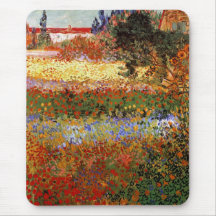 Van Gogh het Fijne Art. Flowering van de Tuin (F43 Muismat