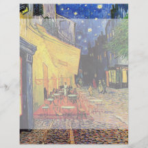 Van Gogh; Het Terras van de koffie bij Nacht, Vint Fullcolor Folder