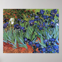 Van Gogh irise (F608) des beaux-arts vintages Affiches