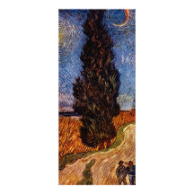 Van Gogh kunst die de de boomhemel schilderen van  Gepersonaliseerde Uitnodiging
