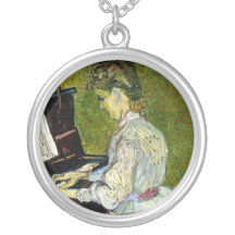 Van Gogh - marguerite des prés Gachet au piano Pendentifs