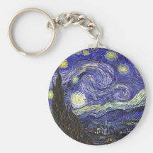 Van Gogh Starry Nacht Sleutelhangers